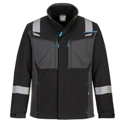 Portwest WX3 Modaflame Softshell FR Jacket. Size/Fit  XXXL/R, Black. Style FR704
