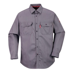 Portwest Bizflame 88/12 FR Shirt. Size/Fit  XS/R, Grey. Style FR89