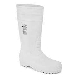 Portwest Steel PVC Food Wellington S4 FO . Size/Fit  42/R, White. Style FW84