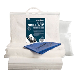 Portwest 50 Litre Oil Only Kit. Size/Fit  /R, White. Style SM61