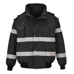 Portwest Iona 4-in-1 Bomber Jacket. Size/Fit  4XL/R, Black. Style S435