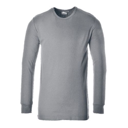Portwest Thermal T-Shirt Long Sleeve. Size/Fit  M/R, Grey. Style B123