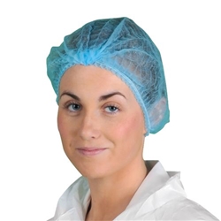 Portwest PP Disposable Mob Cap (PK3000). Size/Fit  /U, Blue. Style D100