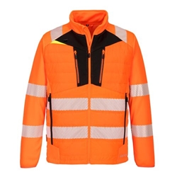 Portwest DX4 Hi-Vis Hybrid Baffle Jacket. Size/Fit  M/R, Orange/Black. Style DX473