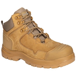 Portwest Composite Nubuck Leather Mid Boot S3S HRO SR FO SC LG. Size/Fit  46/E, Wheat. Style FD04