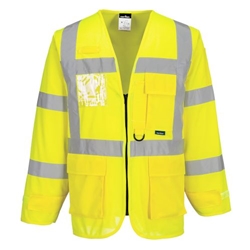 Portwest Hi-Vis Executive Jacket. Size/Fit  XL/R, Yellow. Style S475