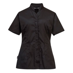 Portwest Women's Premier Tunic . Size/Fit  L/R, Black. Style LW12