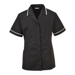 Portwest Women's Classic Tunic. Size/Fit  L/R, Black. Style LW20