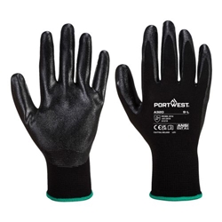 Portwest Grip 13 Nitrile Foam Glove. Size/Fit  S/R, Black. Style A320