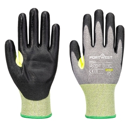 Portwest CS Cut E15 PU Glove. Size/Fit  XXL/R, Grey/Black. Style A651