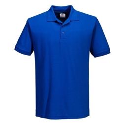 Portwest Naples Polo Shirt S/S. Size/Fit  L/R, Royal Blue. Style B210
