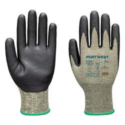 Portwest Arc Cut C18 Level 2 Glove. Size/Fit  M/R, Green/Black. Style A784