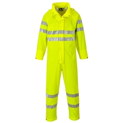 Portwest Sealtex Ultra Hi-Vis Rain Coverall. Size/Fit  XL/R, Yellow. Style S495