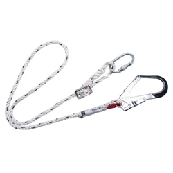 Portwest Adjustable 2m Restraint Lanyard  . Size/Fit  /R, White. Style FP22