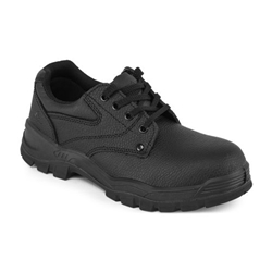 Portwest Steel Split Leather Low Shoe S1P SR. Size/Fit  37/R, Black. Style FW14