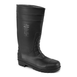 Portwest Steel PVC Wellington S5 FO . Size/Fit  36/R, Black. Style FW95