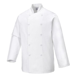 Portwest Chef's Sussex Jacket L/S . Size/Fit  XXL/R, White. Style C836