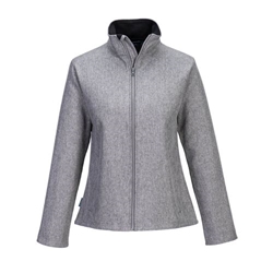 Portwest Women's Print and Promo Softshell (2L). Size/Fit  S/R, Grey Marl. Style TK21