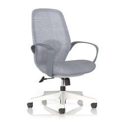 Ariel Mesh Task Operator Chair with Arms Grey
