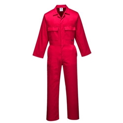 Portwest Euro Work Coverall. Size/Fit  L/R, Red. Style S999