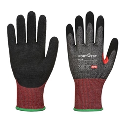 Portwest CS Cut F13 Nitrile Glove. Size/Fit  S/R, Black. Style A672