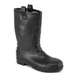 Portwest Steel PVC Rigger Boot S5 FO. Size/Fit  46/R, Black. Style FW75
