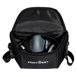 Portwest Half Mask Storage Bag. Size/Fit  /R, Black. Style B940