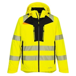 Portwest DX4 Hi-Vis Rain Jacket . Size/Fit  S/R, Yellow. Style DX462