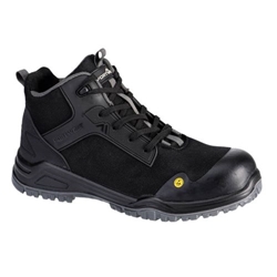 Portwest Bevel Composite Mid Boot S3S ESD SR FO. Size/Fit  46/Y, Black/Grey. Style FE01