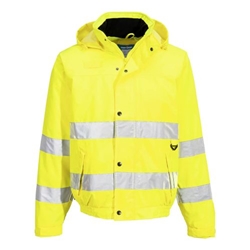 Portwest Hi-Vis Rain Lite Bomber Jacket . Size/Fit  XXXL/R, Yellow. Style S161
