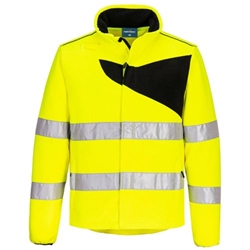 Portwest PW2 Hi-Vis Fleece. Size/Fit  L/R, Yellow/Black. Style PW274