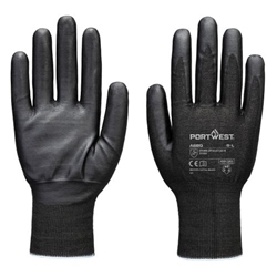 Portwest Cut F21 Nitrile Tungsten Glove A9 . Size/Fit  S/R, Black. Style A680
