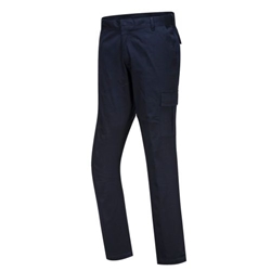Portwest Stretch Slim Fit Combat Trousers. Size/Fit  36/S, Dark Navy Short. Style S231
