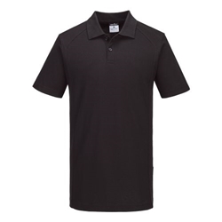 Portwest WX2 Eco Polo Shirt S/S. Size/Fit  XXXL/R, Black. Style CD812