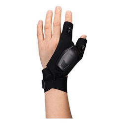 Portwest Rechargeable LED Light gloves (1 Pair). Size/Fit  /R, Black. Style PA14