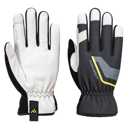 Portwest Mechanic 110 Leather Palm Glove. Size/Fit  M/R, Black. Style A775