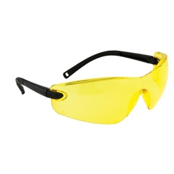Portwest Profile Safety Glasses. Size/Fit  /R, Amber. Style PW34