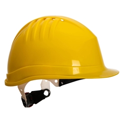 Portwest Expertline Safety Helmet (Wheel Ratchet). Size/Fit  /R, Yellow. Style PS62