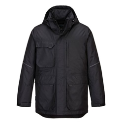 Portwest KX3 Winter Parka Jacket. Size/Fit  L/R, Black. Style KX360