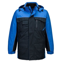 Portwest Ripstop Winter Jacket . Size/Fit  L/R, Navy/Royal. Style S562