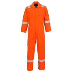 Portwest Modaflame Work FR Coverall. Size/Fit  L/R, Orange. Style MX28