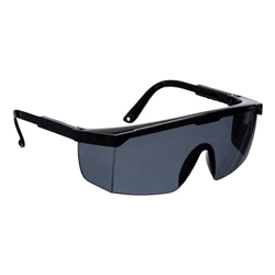 Portwest Classic Safety Spectacles. Size/Fit  /O, Smoke/Black/Orange. Style PW33