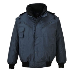 Portwest 3-in-1 Bomber Jacket. Size/Fit  S/R, Navy. Style F465