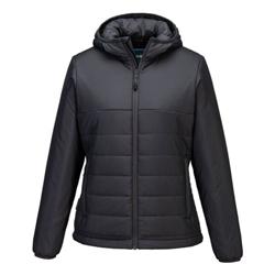 Portwest Professional Women's Hooded Insulated Baffle Jacket. Size/Fit  XXL/R, Metal Grey. Style S613