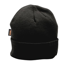 Portwest Insulated Knit Beanie. Size/Fit  /R, Black. Style B013