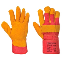 Portwest Leather Rigger 240 Cow Split Thermal Glove. Size/Fit  XL/R, Red. Style A225