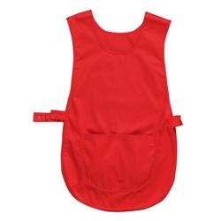 Portwest Tabard Apron with Pocket . Size/Fit  S/M/R, Red. Style S843