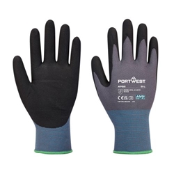 Portwest Grip 15 Nitrile Foam Texpel Glove. Size/Fit  S/R, Black/Grey. Style AP65