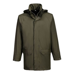 Portwest Flexatex Chem Jacket. Size/Fit  M/R, Forest Nights. Style S651