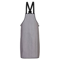 Portwest Cut Resistant Bib Apron. Size/Fit  /R, Grey. Style CR01